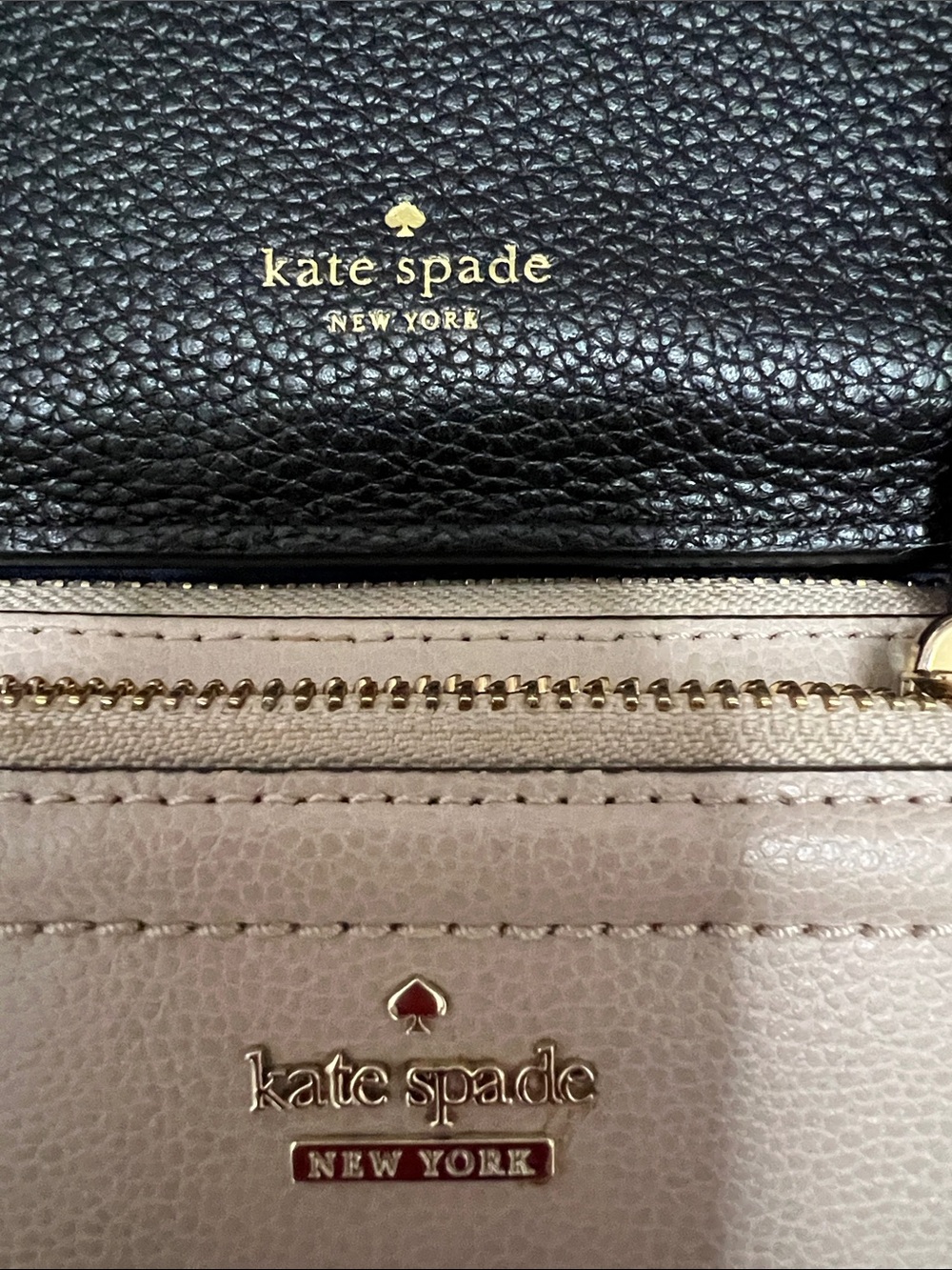 Kate Spade Black Crossbody Wallet and Cream wallet/Wristlet - Picture 2 of 10
